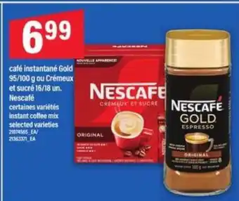 Maxi Nescafé Gold ou Crémeux et sucré offer
