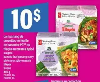 Maxi cari panang de crevettes en feuille de bananier PC ou tilapia au masala épicé offer