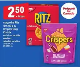 Maxi Craquelins Ritz ou Crispers Christie offer