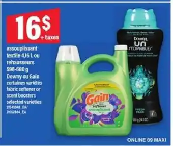 Maxi Downy ou Gain offer