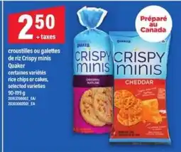Maxi CRISPY MINIS QUAKER offer