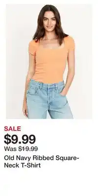 Old Navy Old Navy Ribbed Square-Neck T-Shirt offer
