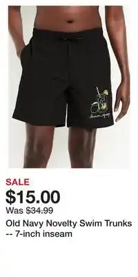 Old Navy Old Navy Novelty Swim Trunks -- 7-inch inseam offer