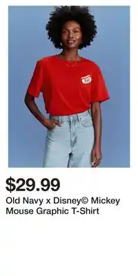 Old Navy Old Navy x Disney Mickey Mouse Graphic T-Shirt offer
