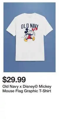 Old Navy Old Navy x Disney Mickey Mouse Flag Graphic T-Shirt offer