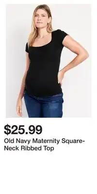 Old Navy Old Navy Maternity Square-Neck Ribbed Top offer