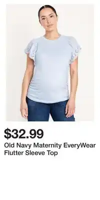 Old Navy Old Navy Maternity EveryWear Flutter Sleeve Top offer