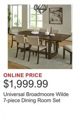 Costco Universal Broadmoore Wilde 7-piece Dining Room Set offer
