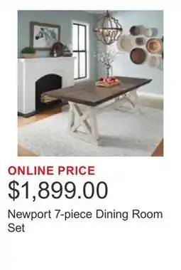 Costco Newport 7-piece Dining Room Set offer