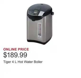 Costco Tiger 4 L Hot Water Boiler offer