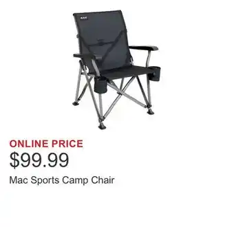 Costco Mac Sports Camp Chair offer