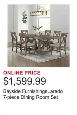 Costco Bayside FurnishingsLaredo 7-piece Dining Room Set offer