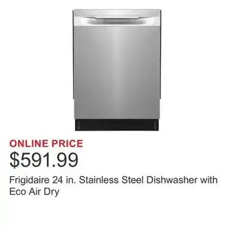 Costco Frigidaire 24 in. Stainless Steel Dishwasher with Eco Air Dry offer