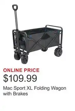 Costco Mac Sport XL Folding Wagon with Brakes offer