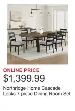 Costco Northridge Home Cascade Locks 7-piece Dining Room Set offer