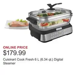 Costco Cuisinart Cook Fresh 6 L (6.34 qt.) Digital Steamer offer