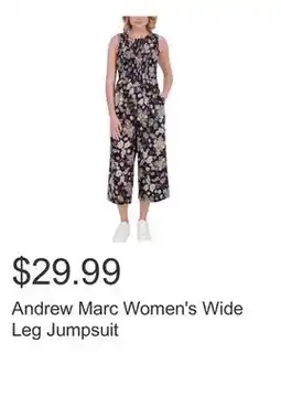 Costco Andrew Marc Women's Wide Leg Jumpsuit offer