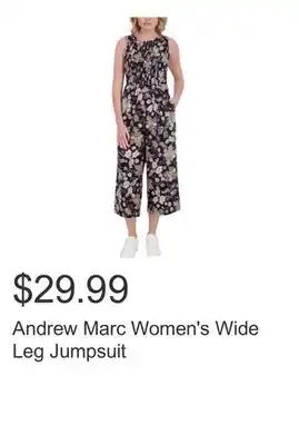 Costco Andrew Marc Women's Wide Leg Jumpsuit offer