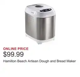 Costco Hamilton Beach Artisan Dough and Bread Maker offer