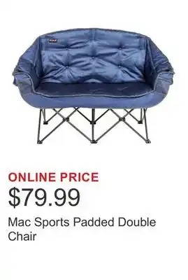 Costco Mac Sports Padded Double Chair offer