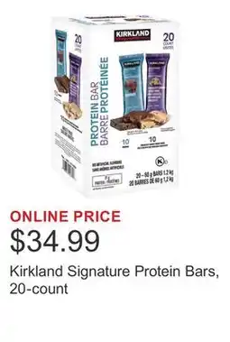 Costco Kirkland Signature Protein Bars, 20-count offer