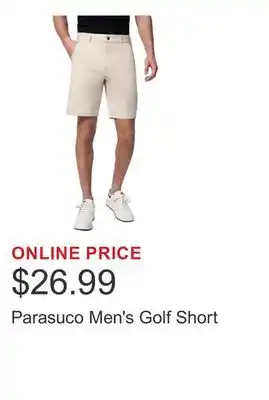 Costco Parasuco Men's Golf Short offer