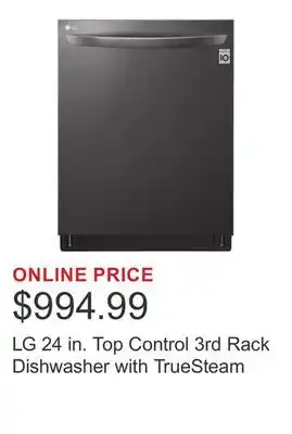 Costco LG 24 in. Top Control 3rd Rack Dishwasher with TrueSteam offer