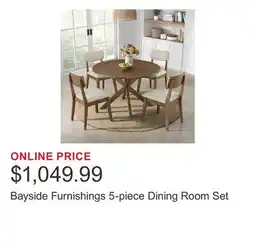 Costco Bayside Furnishings 5-piece Dining Room Set offer