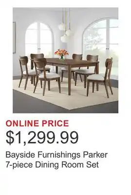 Costco Bayside Furnishings Parker 7-piece Dining Room Set offer
