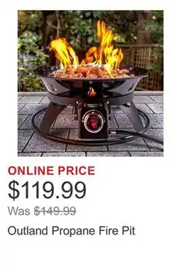 Costco Outland Propane Fire Pit offer