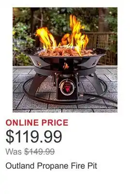 Costco Outland Propane Fire Pit offer