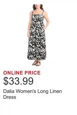 Costco Dalia Women's Long Linen Dress offer
