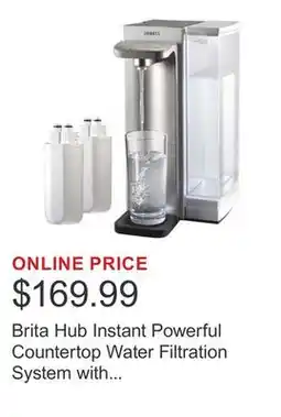 Costco Brita Hub Instant Powerful Countertop Water Filtration System with Bonus Water Filter offer