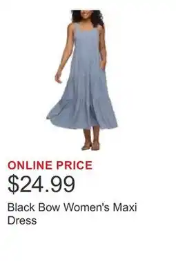 Costco Black Bow Women's Maxi Dress offer