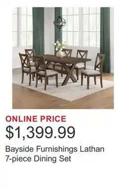 Costco Bayside Furnishings Lathan 7-piece Dining Set offer