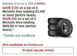 Costco Michelin tires offer