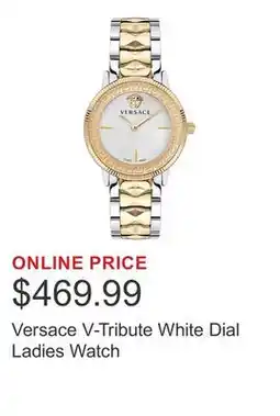 Costco Versace V-Tribute White Dial Ladies Watch offer