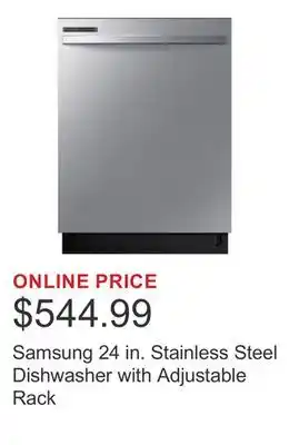 Costco Samsung 24 in. Stainless Steel Dishwasher with Adjustable Rack offer