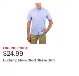 Costco Duchamp Men's Short Sleeve Shirt offer