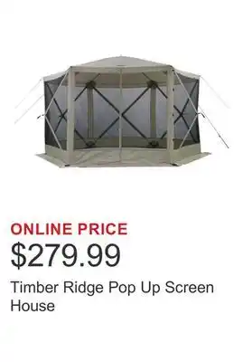 Costco Timber Ridge Pop Up Screen House offer
