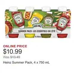 Costco Heinz Summer Pack, 4 x 750 mL offer