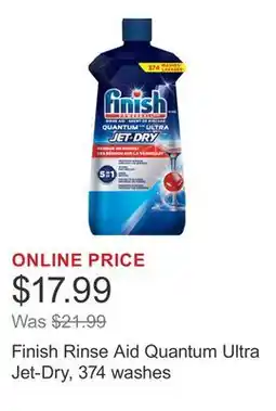 Costco Finish Rinse Aid Quantum Ultra Jet-Dry, 374 washes offer