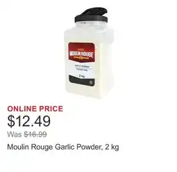 Costco Moulin Rouge Garlic Powder, 2 kg offer