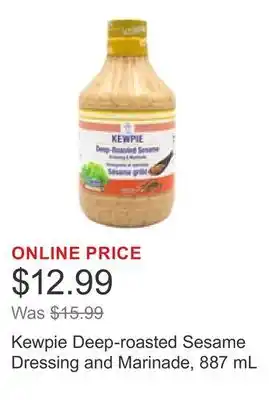 Costco Kewpie Deep-roasted Sesame Dressing and Marinade, 887 mL offer