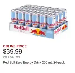 Costco Red Bull Zero Energy Drink 250 mL 24-pack offer