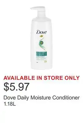 Costco Dove Daily Moisture Conditioner 1.18L offer