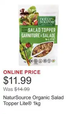 Costco NaturSource Organic Salad Topper Lite 1kg offer