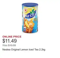 Costco Nestea Original Lemon Iced Tea 2.2kg offer
