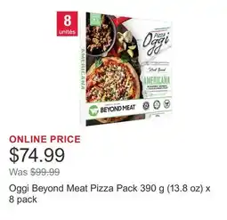 Costco Oggi Beyond Meat Pizza Pack 390 g (13.8 oz) x 8 pack offer