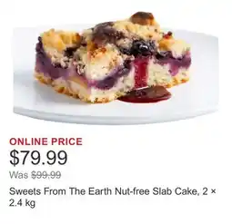 Costco Sweets From The Earth Nut-free Slab Cake, 2 × 2.4 kg offer